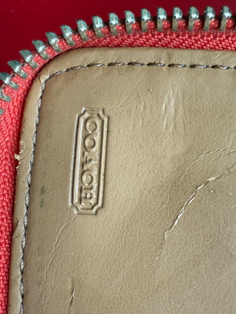 Coach Park Dylan Color Block Leather Wristlet /Wallet GUC - Picture 6 of 9